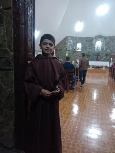 FiÃ©is participam da segunda noite de TrÃ­duo em honra ao Senhor Bom Jesus na Comunidade de Campo Mendes 